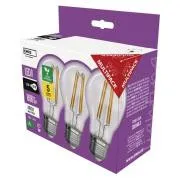 Bec cu LED A60/E27/3,8W/60W/806lm/alb neutru, 3buc