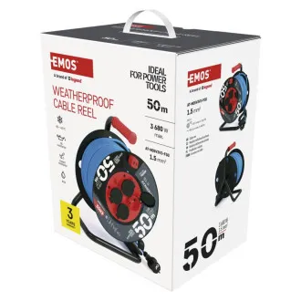 EMOS TAMBUR 4 DIN 50M CABLU PVC ANTI-INGHET 1.5MM EMOS TAMBUR 4 DIN 50M CABLU PVC ANTI-INGHET 1.5MM