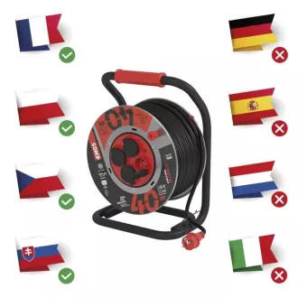 EMOS DUM METAL. 4 DIN 40M 2.5MM CAUCUC/NEOPREN