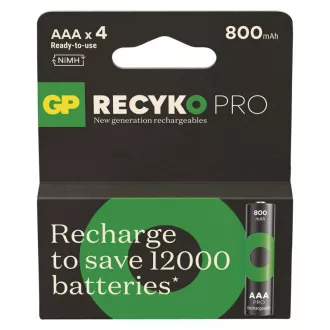 Bat de încărcare GP. ReCyko Pro AAA (HR03) 800mAh- 4 buc