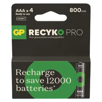 Bat de încărcare GP. ReCyko Pro AAA (HR03) 800mAh- 4 buc Bat de încărcare GP. ReCyko Pro AAA (HR03) 800mAh- 4 buc
