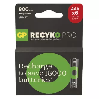 Bat de încărcare GP. ReCyko Pro AAA (HR03) 800mAh- 6 buc