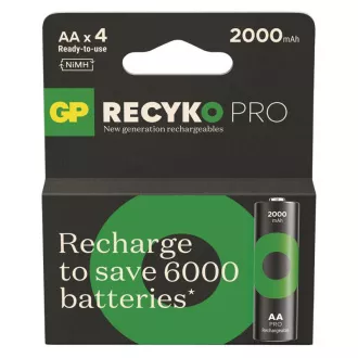 Bat de încărcare GP. ReCyko Pro AA (HR6) 2000mAh - 4 buc