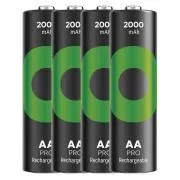 Bat de încărcare GP. ReCyko Pro AA (HR6) 2000mAh - 4 buc