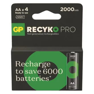 Bat de încărcare GP. ReCyko Pro AA (HR6) 2000mAh - 4 buc Bat de încărcare GP. ReCyko Pro AA (HR6) 2000mAh - 4 buc