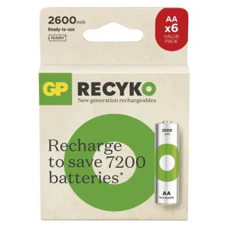 Baterie reîncărcabilă GP. ReCyko 2600 AA (HR6) - 6 buc.