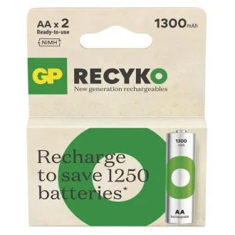 Baterie reîncărcabilă GP. ReCyko 1300 AA (HR6) - 2 buc. Baterie reîncărcabilă GP. ReCyko 1300 AA (HR6) - 2 buc.