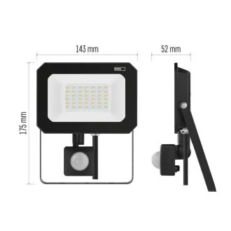 REFLECTOR LED EMOS SIMPO 30W, 3000Lm, 4000K, PIR REFLECTOR LED EMOS SIMPO 30W, 3000Lm, 4000K, PIR