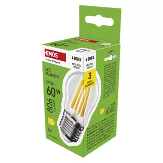 EMOS LED FLM MINI GL 5,9 W(60 W) 806 lm E27 NW EMOS LED FLM MINI GL 5,9 W(60 W) 806 lm E27 NW