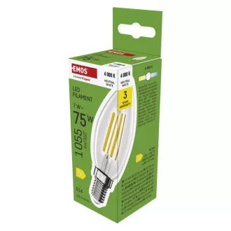 EMOS LED FLM LUMANARE 7W(75W) 1055lm E14 NW