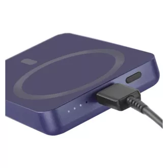 Baterie EMOS Powerbank WI 522, încărcare wireless 20W, 5.000mAh, ALBASTRU, 1xUSB-C