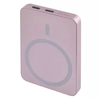 Baterie EMOS Powerbank WI 522, încărcare wireless 20W, 5.000mAh, SALMON, 1xUSB-C Baterie EMOS Powerbank WI 522, încărcare wireless 20W, 5.000mAh, SALMON, 1xUSB-C