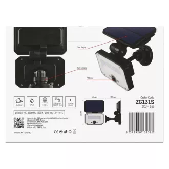 REFLECTOR SOLAR LED SPILO 1500LM IP54 WW
