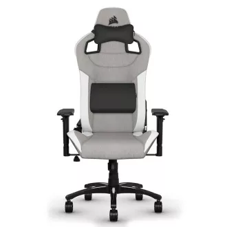 Scaun de gaming CORSAIR T3 Rush gri/alb