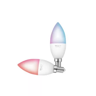 Trust Smart WiFi inteligent LED RGB&alb ambianță bec E27 - colorat / 2pcs