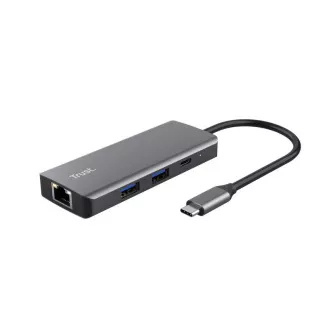 Adaptor multi-port USB-C TRUST 6-în-1 Adaptor multi-port USB-C TRUST 6-în-1