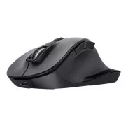 Mouse wireless multi-dispozitiv Trust Fyda/Birou/Optic/Drepți/2.400 DPI/USB+BT/Negru