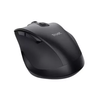 Mouse wireless multi-dispozitiv Trust Fyda/Birou/Optic/Drepți/2.400 DPI/USB+BT/Negru