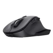 Mouse wireless multi-dispozitiv Trust Fyda/Birou/Optic/Drepți/2.400 DPI/USB+BT/Negru