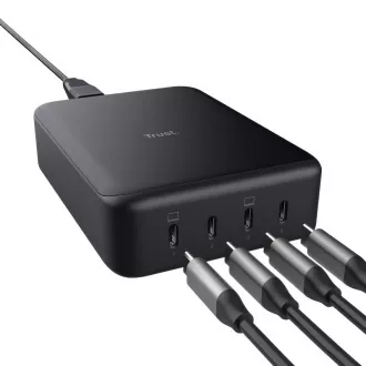 ÎNCĂRCĂTOR DE BIRUA TRUST MAXO 240W 4 PORTURI USB-C