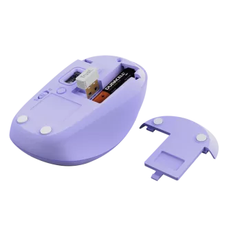 TRUST Yvi+ Multi-Dispozitiv/Birou/Optic/1600 DPI/USB+BT/Violet