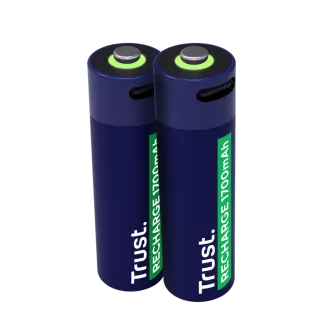 BATERII REÎNCĂRCABILE TRUST USB-C 2P - AA