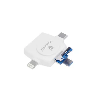 CITITOR DE CARDURI DE MEMORIE VIKING V4 USB3.0 4V1 alb CITITOR DE CARDURI DE MEMORIE VIKING V4 USB3.0 4V1 alb