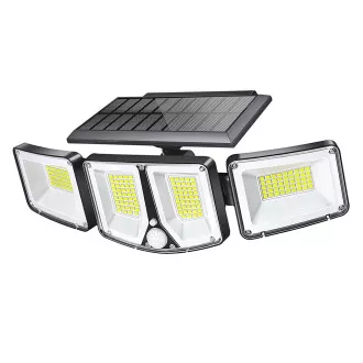 Lampă solară LED de exterior cu senzor de mișcare VIKING S180/1200lm/2200mAh/3 moduri/IP65