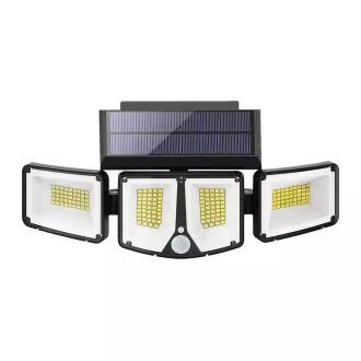 Lampă solară LED de exterior cu senzor de mișcare VIKING S180/1200lm/2200mAh/3 moduri/IP65