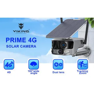 Cameră solară Viking PRIME-4G/18000mAh/viziune nocturnă color/IP66/aplicație/Android/iOS