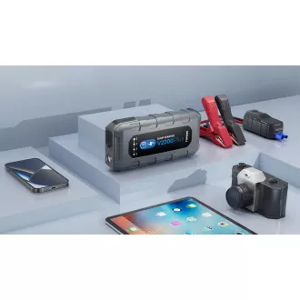 TOPDON V2200Plus/16000mAh/curent de ieșire maxim 2200A/2xUSB-A/USB-C/mufă DC/tester baterie