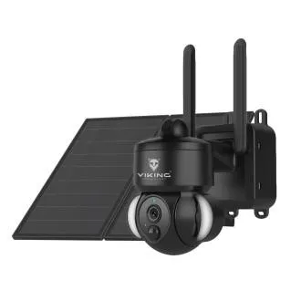 Cameră solară HD Viking HDs03 4G/20000mAh/vedere nocturnă color/IP66/aplicații/notificări/negru Cameră solară HD Viking HDs03 4G/20000mAh/vedere nocturnă color/IP66/aplicații/notificări/negru