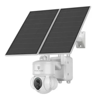 Cameră solară HD Viking HDs03 4G/20000mAh/vedere nocturnă color/IP66/aplicații/notificări/alb