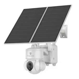 Cameră solară HD Viking HDs03 4G/20000mAh/vedere nocturnă color/IP66/aplicații/notificări/alb Cameră solară HD Viking HDs03 4G/20000mAh/vedere nocturnă color/IP66/aplicații/notificări/alb