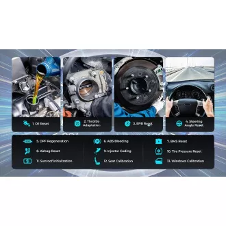Dispozitiv de diagnosticare TOPDON TopScan Pro/OBD 2 funcții/13 funcții speciale/Android/iOS/aplicație