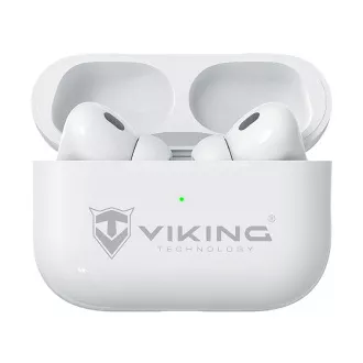 Căști Bluetooth fără fir Viking AIR PLUS/ANC/BT/Wireless/Alb