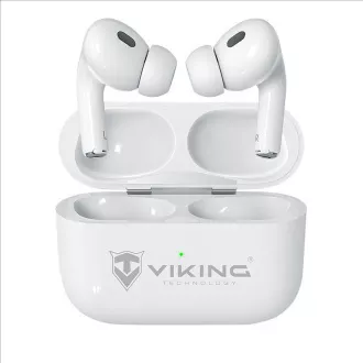 Căști Bluetooth fără fir Viking AIR PLUS/ANC/BT/Wireless/Alb