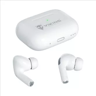 Căști Bluetooth fără fir Viking AIR PLUS/ANC/BT/Wireless/Alb