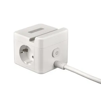 Adaptor de alimentare VIKING YC23H, alb/Ieșire: 2xAC, 1xUSB-A, 2xUSB-C/suport telefon mobil/lumină LED/cablu 1,4 m Adaptor de alimentare VIKING YC23H, alb/Ieșire: 2xAC, 1xUSB-A, 2xUSB-C/suport telefon mobil/lumină LED/cablu 1,4 m