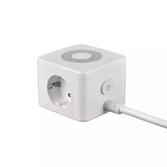 Adaptor de alimentare VIKING YC23L, alb/Ieșire: 2xAC, 1xUSB-A, 2xUSB-C/lampă tactilă/cablu de 1,4 m