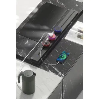 Modul priză Viking A40SB, argintiu-negru/ieșiri - 1xAC/putere până la 2500W/230V, 16A, 50Hz/Tip priză
