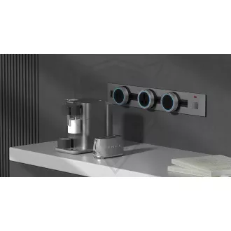 Prelungitor prize - încastrat Viking LZ40G/230V, 50Hz/lungime 40cm/gri/până la 5 module/IP20/aluminiu/încastrat