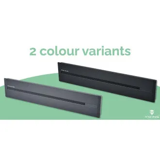 Priză încastrată Viking LZ60B/230V, 50Hz/lungime 60cm/negru/până la 7 module/IP20/aluminiu/încastrat