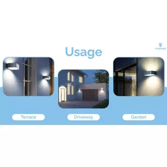 Lampă solară LED de exterior Viking SR38/700 lm/4 moduri/IP65/alb zi