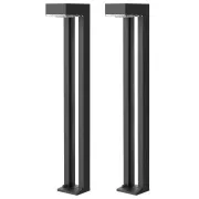 Lampă solară LED de exterior Viking SR07 - 2 buc/1000 lm/IP54/2 moduri/alb cald