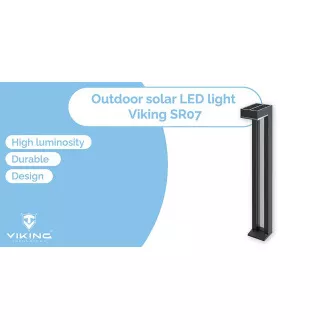 Lampă solară LED de exterior Viking SR07 - 2 buc/1000 lm/IP54/2 moduri/alb cald