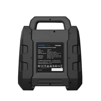 Starter și tester pentru baterii auto TOPDON V4500Plus/32000mAh(120Wh)/curent de ieșire maxim 4500A//IP65