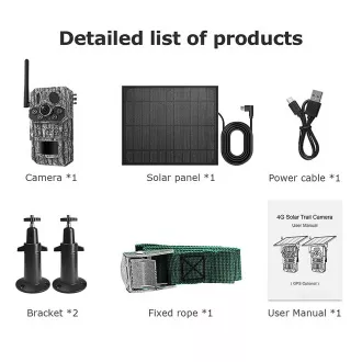 Cameră solară Viking HDs05 4G/2304x1296/detecție PIR/senzor de mișcare/7800mAh