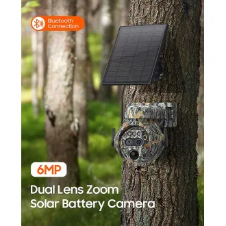 Cameră solară Viking HDs04 4G gri/2304x1296/detecție PIR/senzor de mișcare/7800mAh