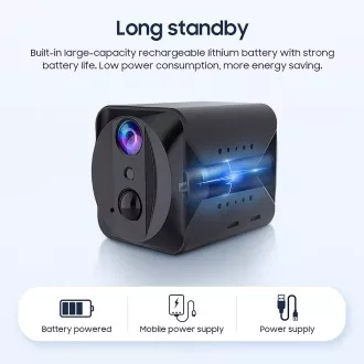 Mini cameră Viking S309 Wifi/1080P/vedere nocturnă/senzor de mișcare/2500mAh/aplicație mobilă